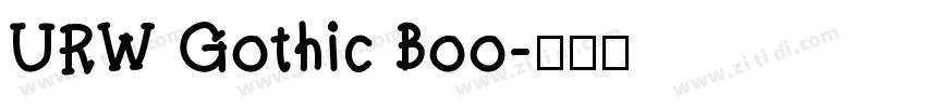 URW Gothic Boo字体转换